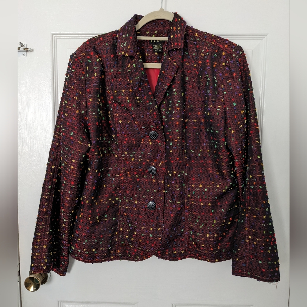 Women's Multicolor Textured Jacket